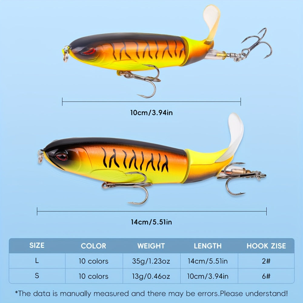 Pencil Lure Kit 20 Pcs Bass Topwater Floating Fishing Lures