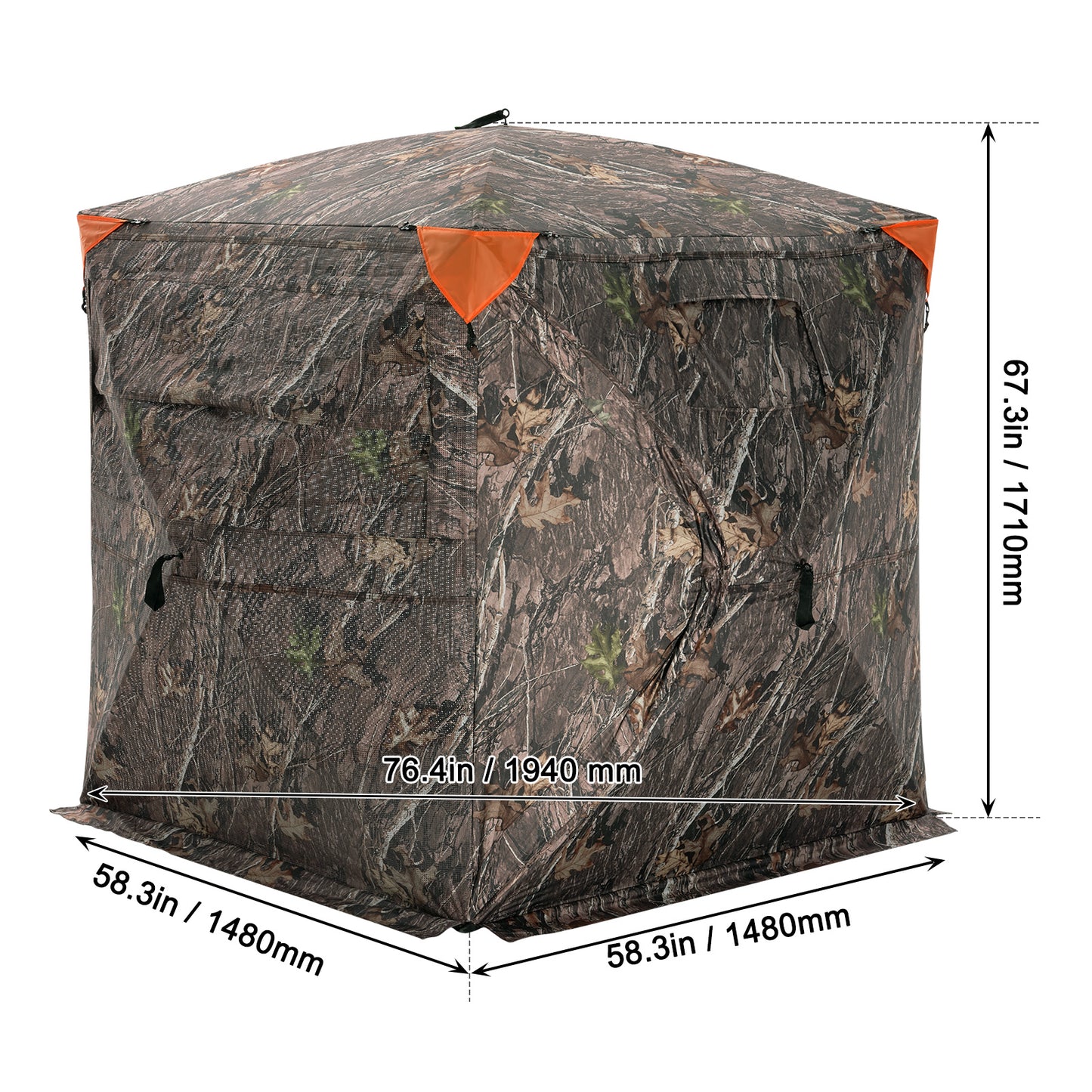 VEVOR 270 Degree One-Way Mesh Hunting Blind for Outdoor Adventures
