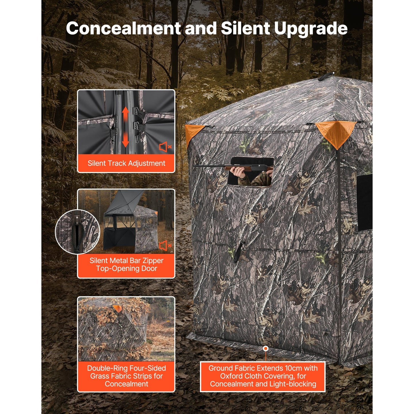 VEVOR Portable Hunting Blind With Carrying Bag Deer Duck