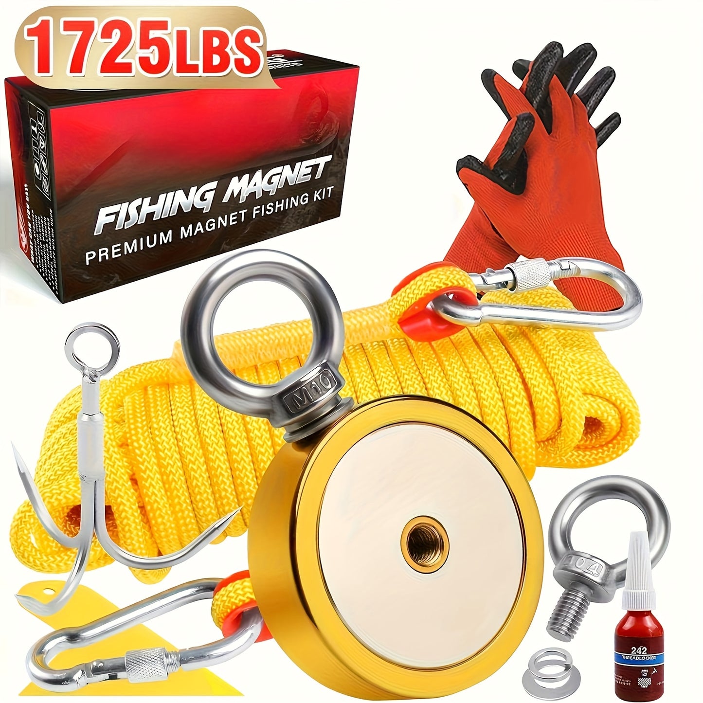 Magnetic Fishing Kit for River and Lake Treasure Hunting - Parry's Picks
