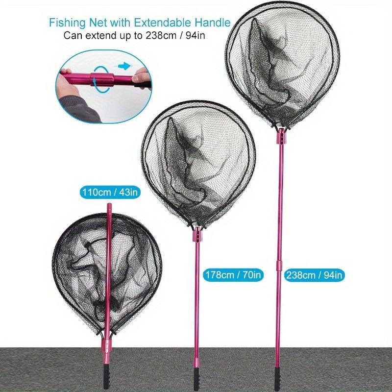 Large Telescopic Fishing Net with Handle for Easy Catching - Parry's Picks