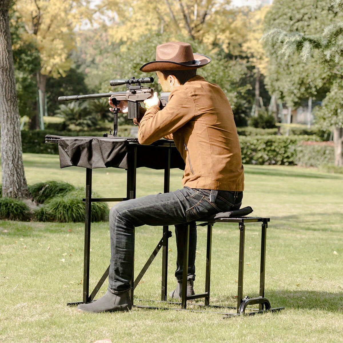 Folding Shooting Bench Table for Hunters and Shooters