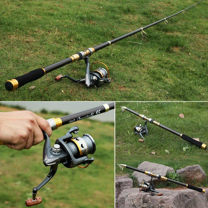 Telescopic Fishing Rod And Reel Combo Set Travel Kit