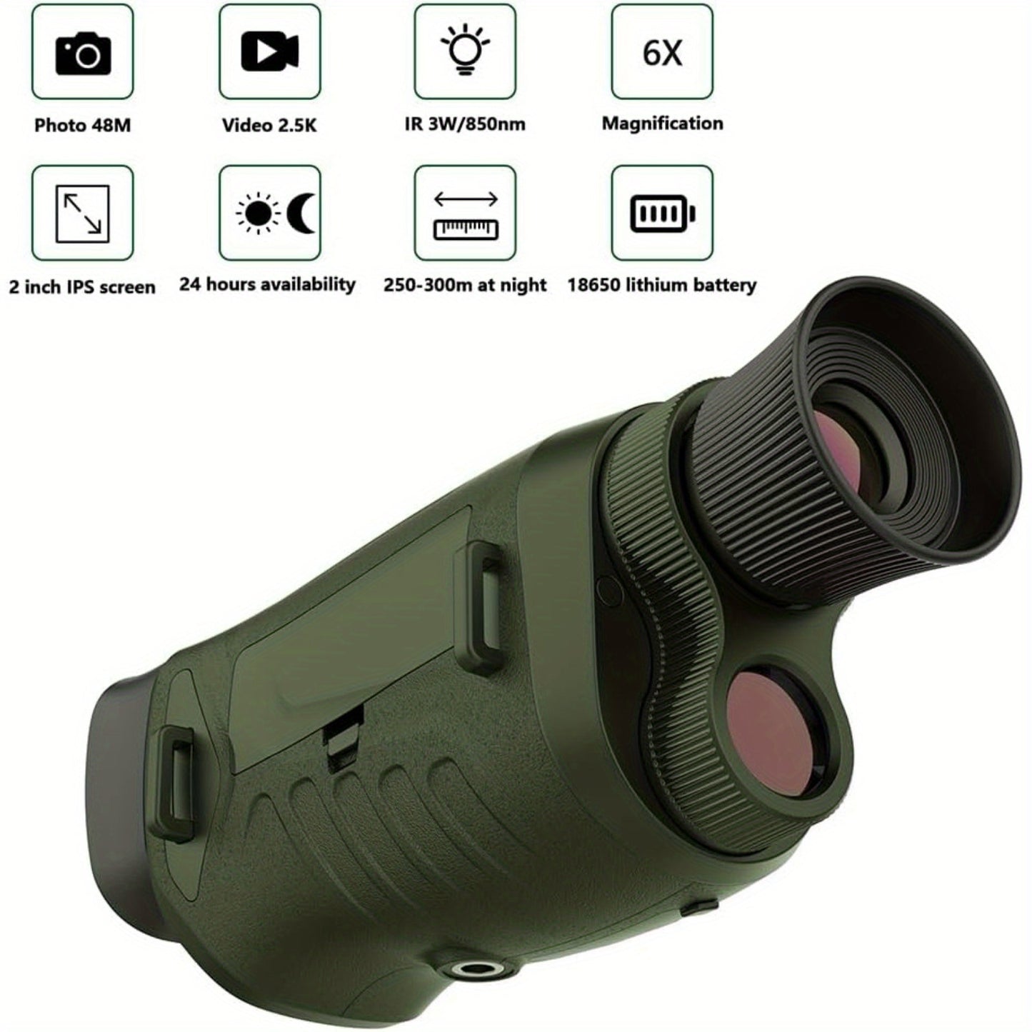 Merxeng Night Vision Binoculars With 8X Zoom For Outdoors
