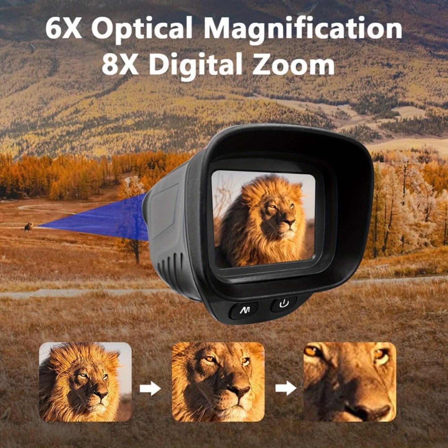 Merxeng Night Vision Binoculars With 8X Zoom For Outdoors