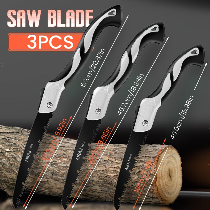 AirJA 3 Piece Portable Folding Saw Set for Outdoor Adventures - Parry's Picks