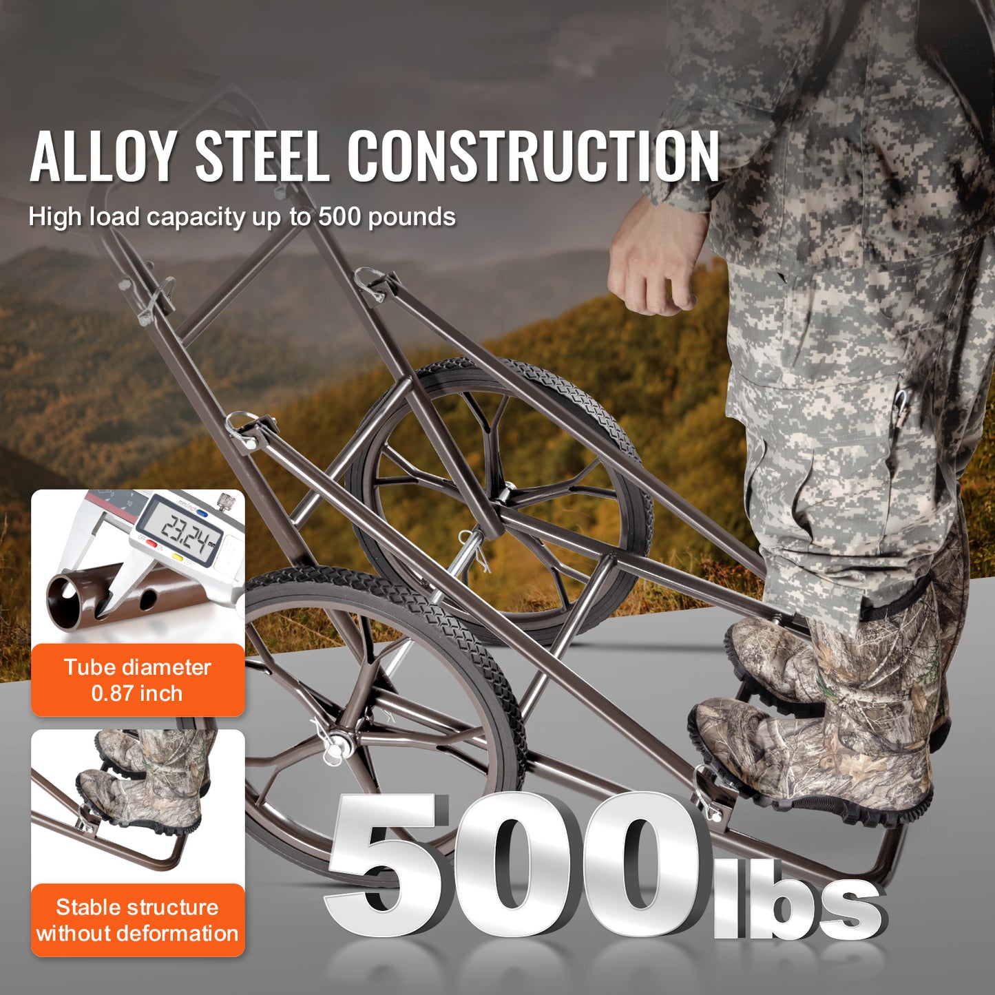VEVOR Folding Deer Cart for Easy Game Hauling and Transport