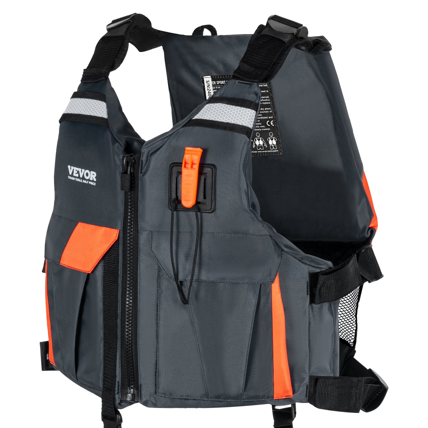VEVOR Watersports Life Vest PFD 110N Buoyancy Life Jacket