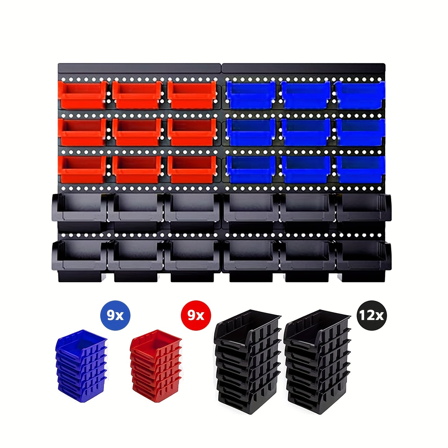 Wall Mounted Storage Rack System For Screws Bolts Nuts Hardware
