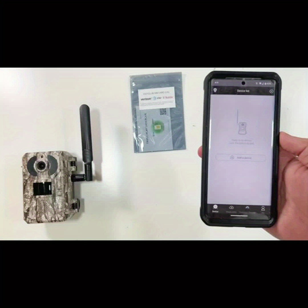 Solar Cellular Trail Camera 4G LTE HD Night Vision SIM