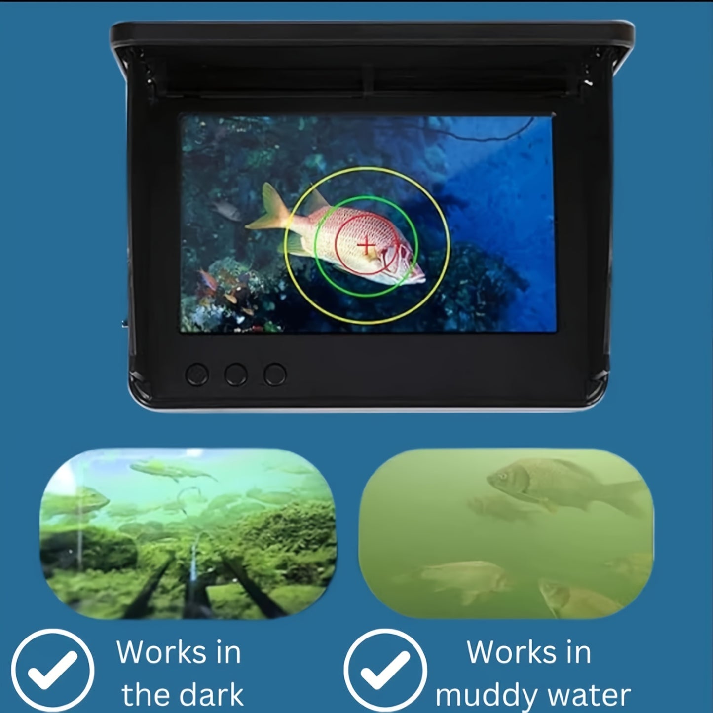 Outdoor Fish Finder With IPS Screen IP68 HD Camera Pro