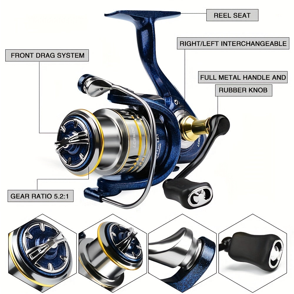 PROBEROS Telescopic Fishing Rod And Reel Combo Carbon Fiber