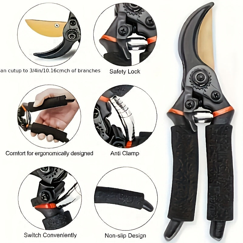 Advanced Bypass Pruning Shears for Effortless Garden Maintenance - Parry's Picks