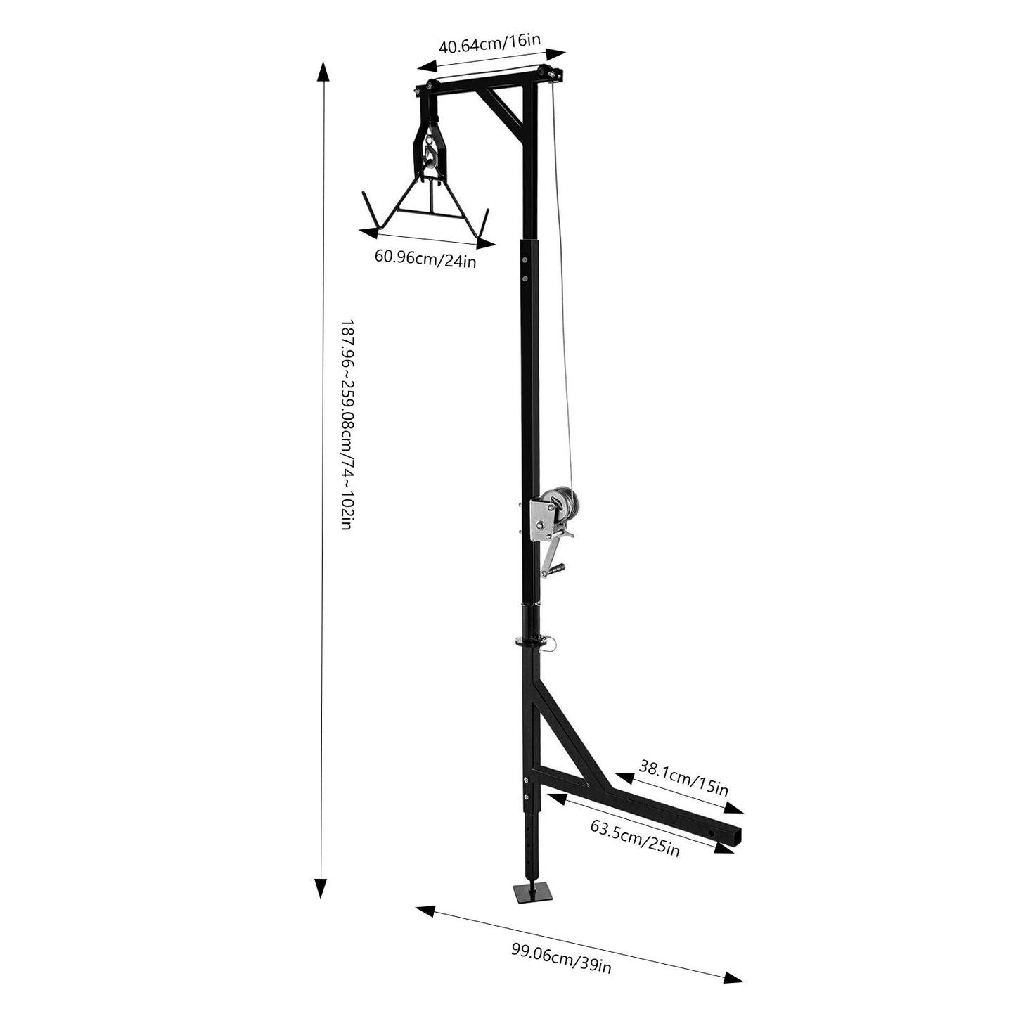 Easter Hitch Mounted Deer Hoist for Outdoor Lifting Solutions