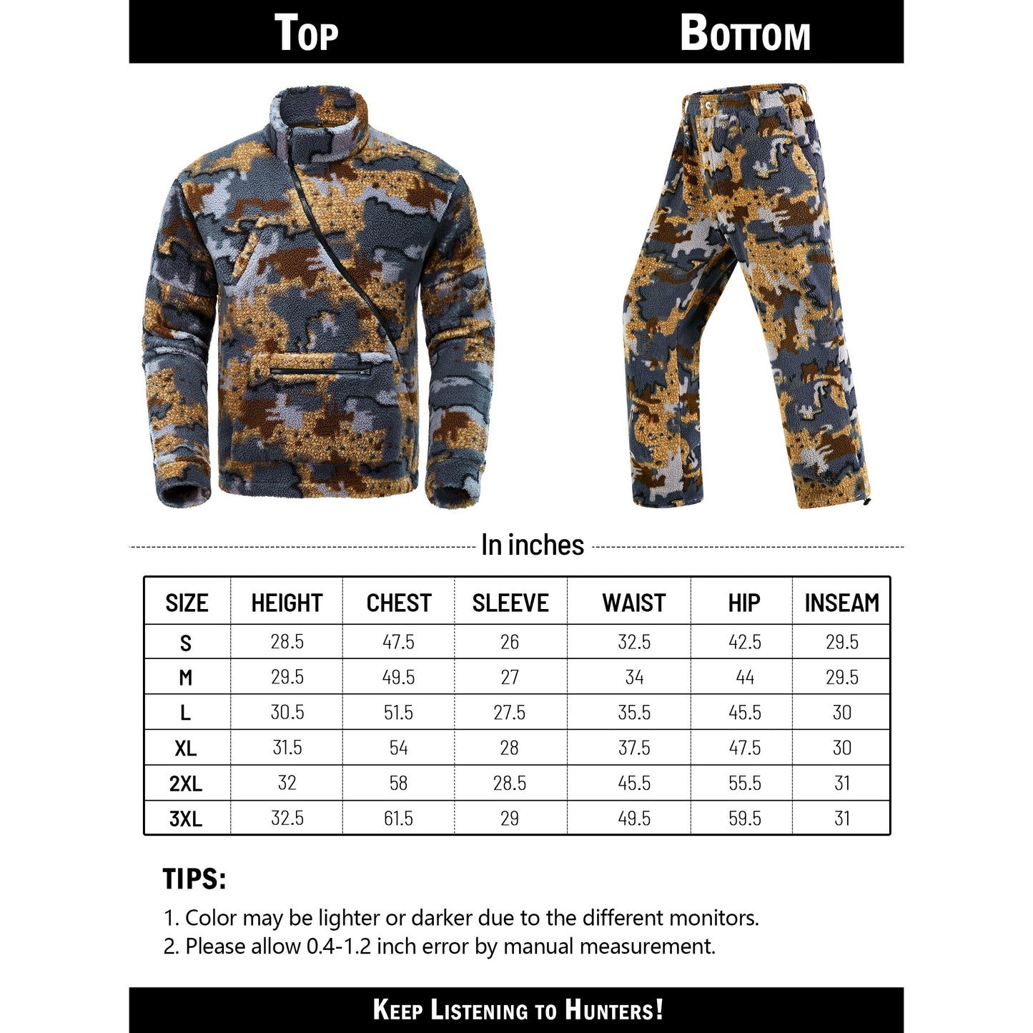 New View Quiet Whitetail Bow Hunting Gear Set Men Camo
