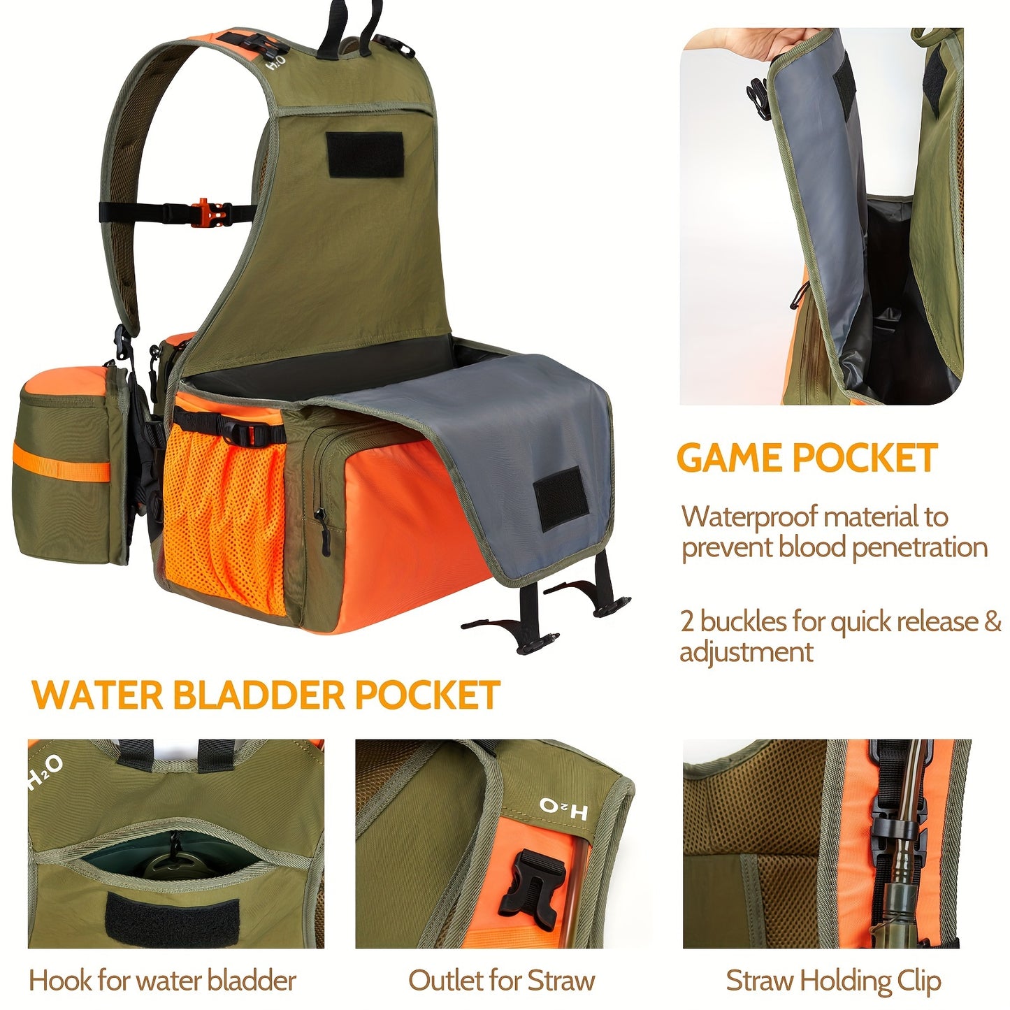 Upland Hunting Vest For Men With Game Pouch And Straps - Parry's Picks