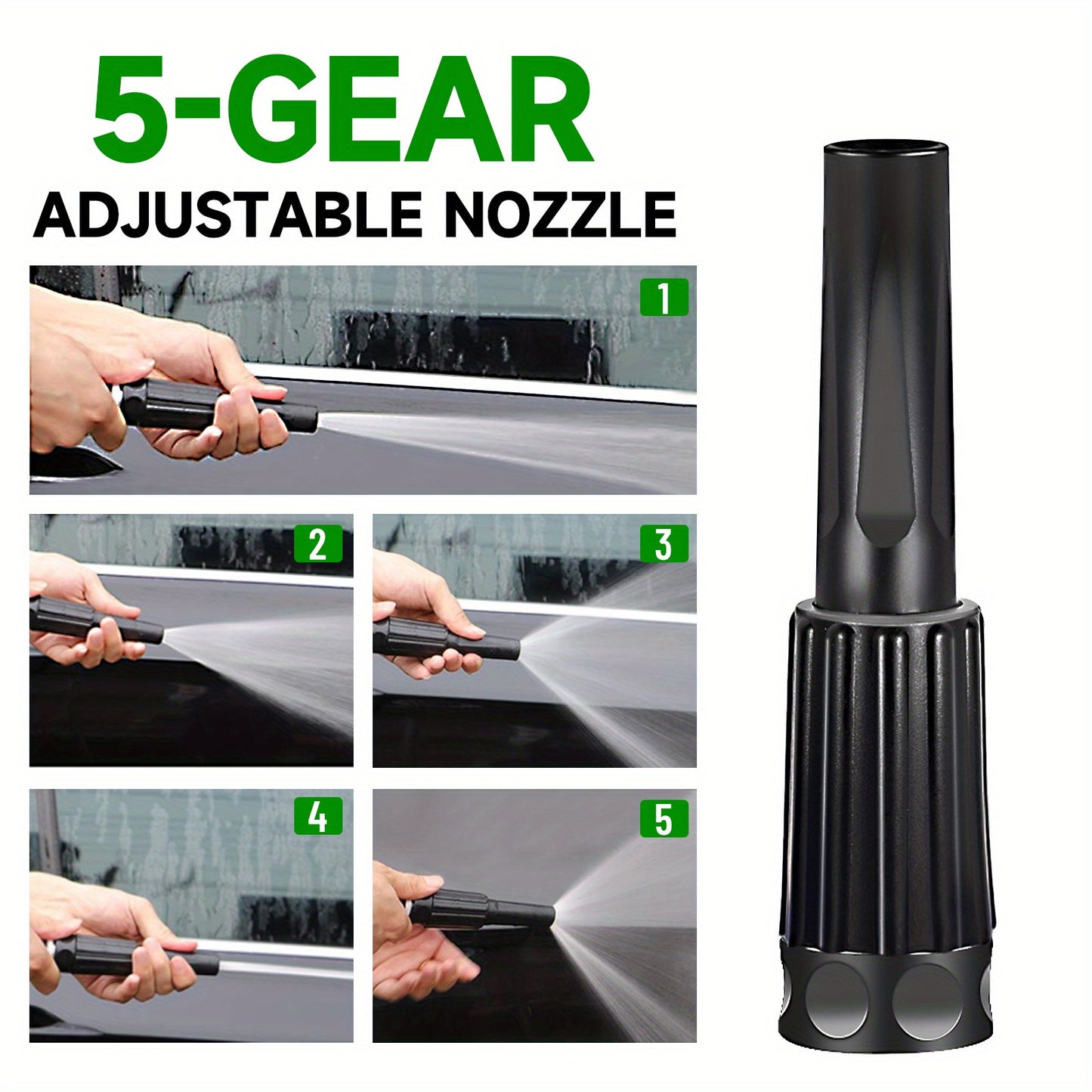 Heavy Duty Stainless Steel Garden Water Hose with Nozzles - Parry's Picks