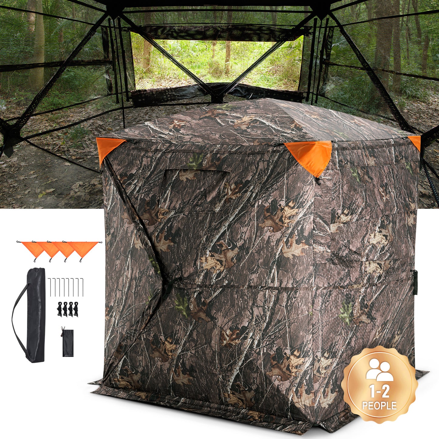 Vevor Hunting Ground Blind See Through Mesh For Two