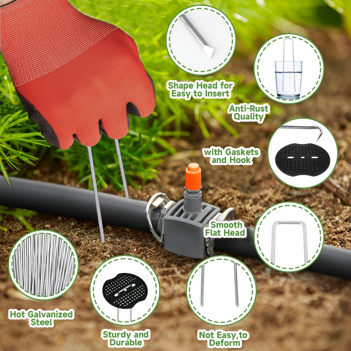 Lawn Landscape Staples Set for Secure Garden Installation - Parry's Picks