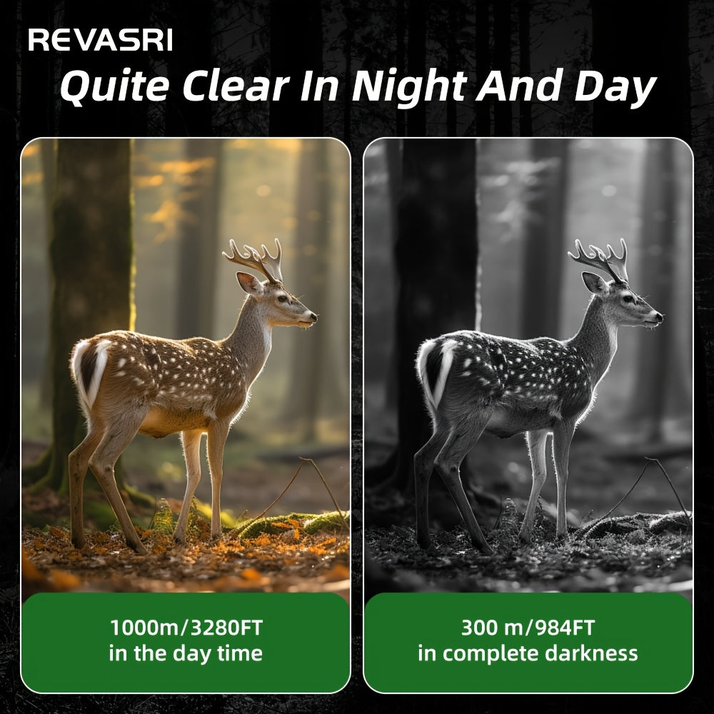 Revasri Clip On Night Vision Monocular 1080P Observation