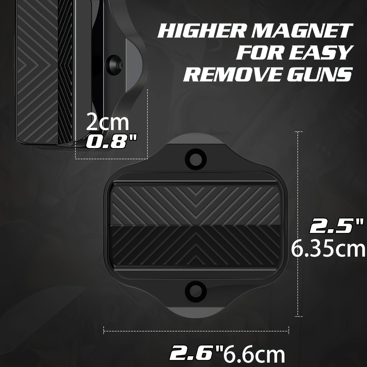 Double-Sided Gun Magnet Mount for Secure Pistol Storage - Parry's Picks
