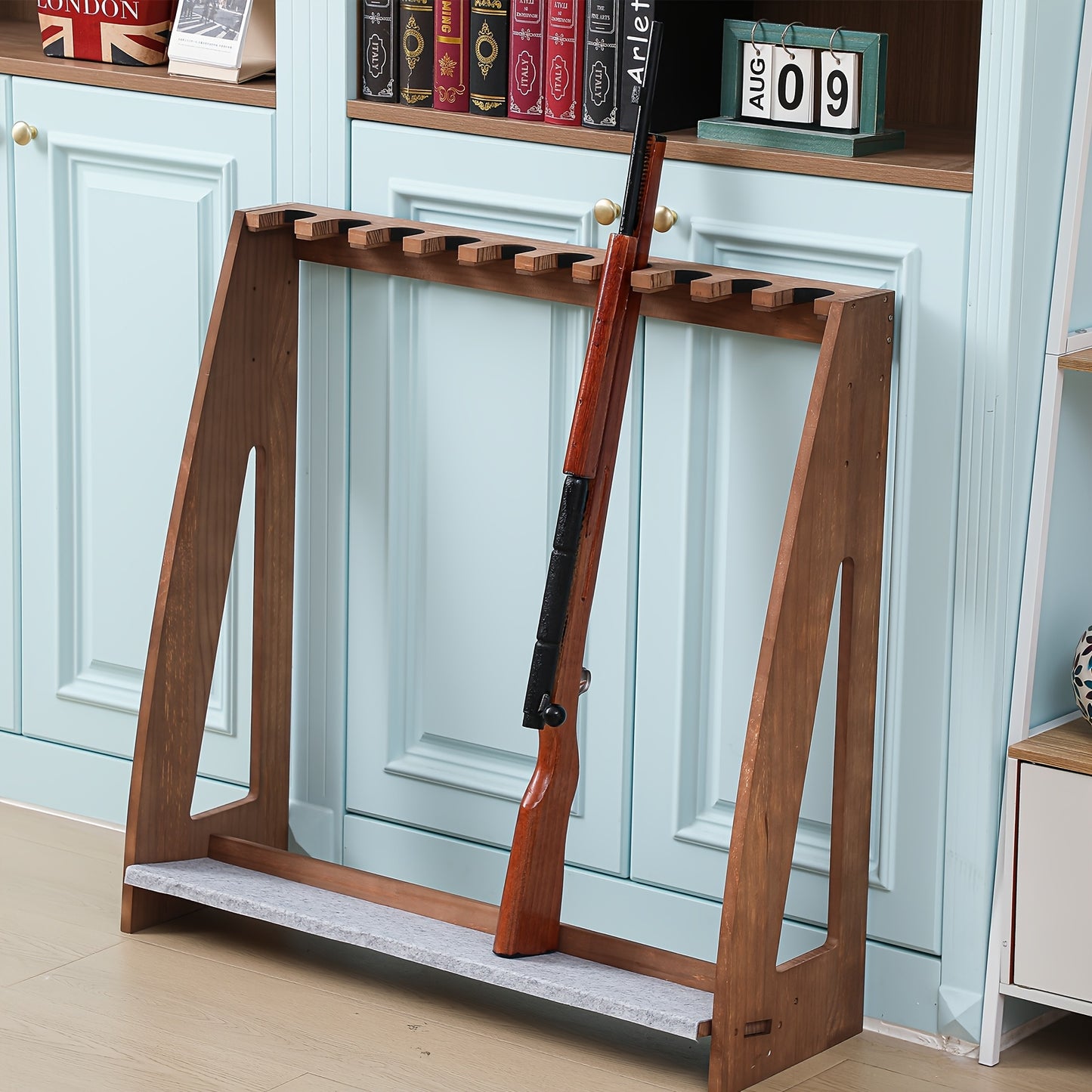 Freestanding Indoor Gun Rack with Soft Padding and Heavy Duty Storage - Parry's Picks