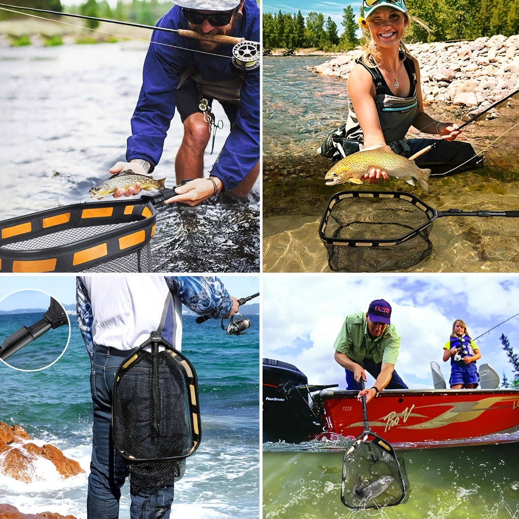 High Visibility Fishing Landing Net for Anglers and Gifts - Parry's Picks