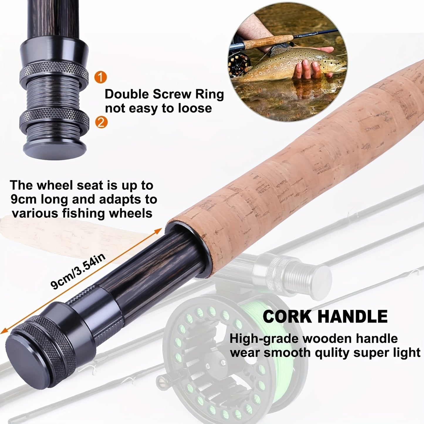 Fly Rod And Reel Starter Kit For Freshwater And Saltwater