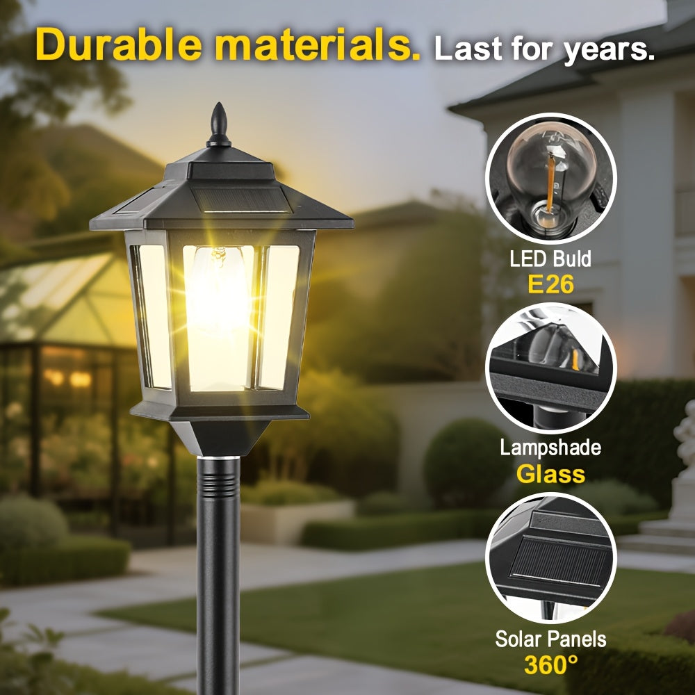 Aluminum Solar Lamp Post Light for Garden and Pathway