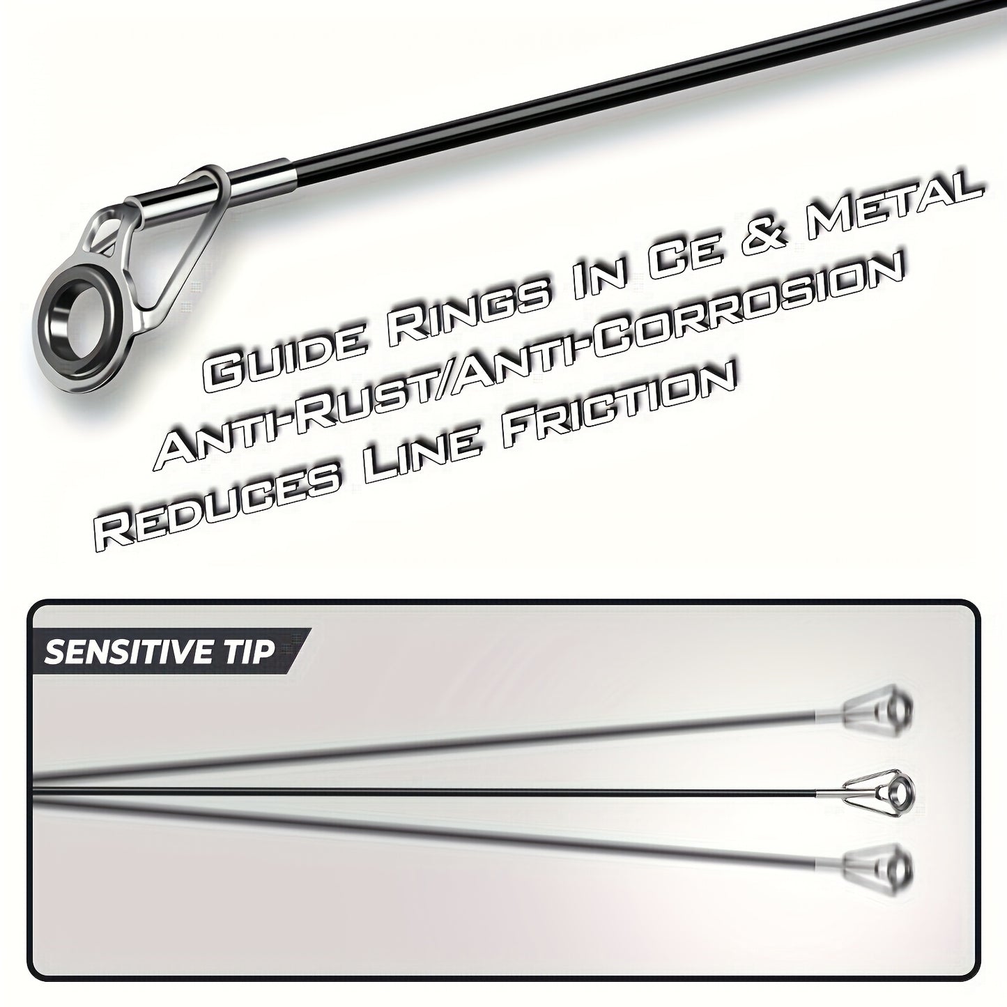 Two-Pack Telescopic Fishing Rod Kit With Carrier Bag Spinning Reel