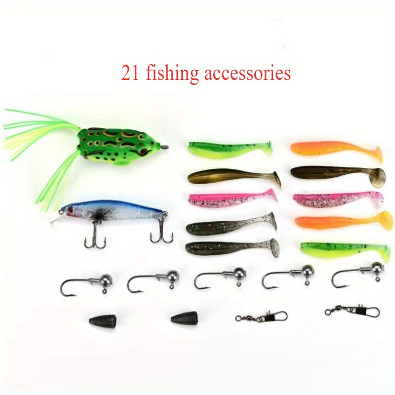 Portable Folding Fishing Rod and 21 Piece Combo Set - Parry's Picks