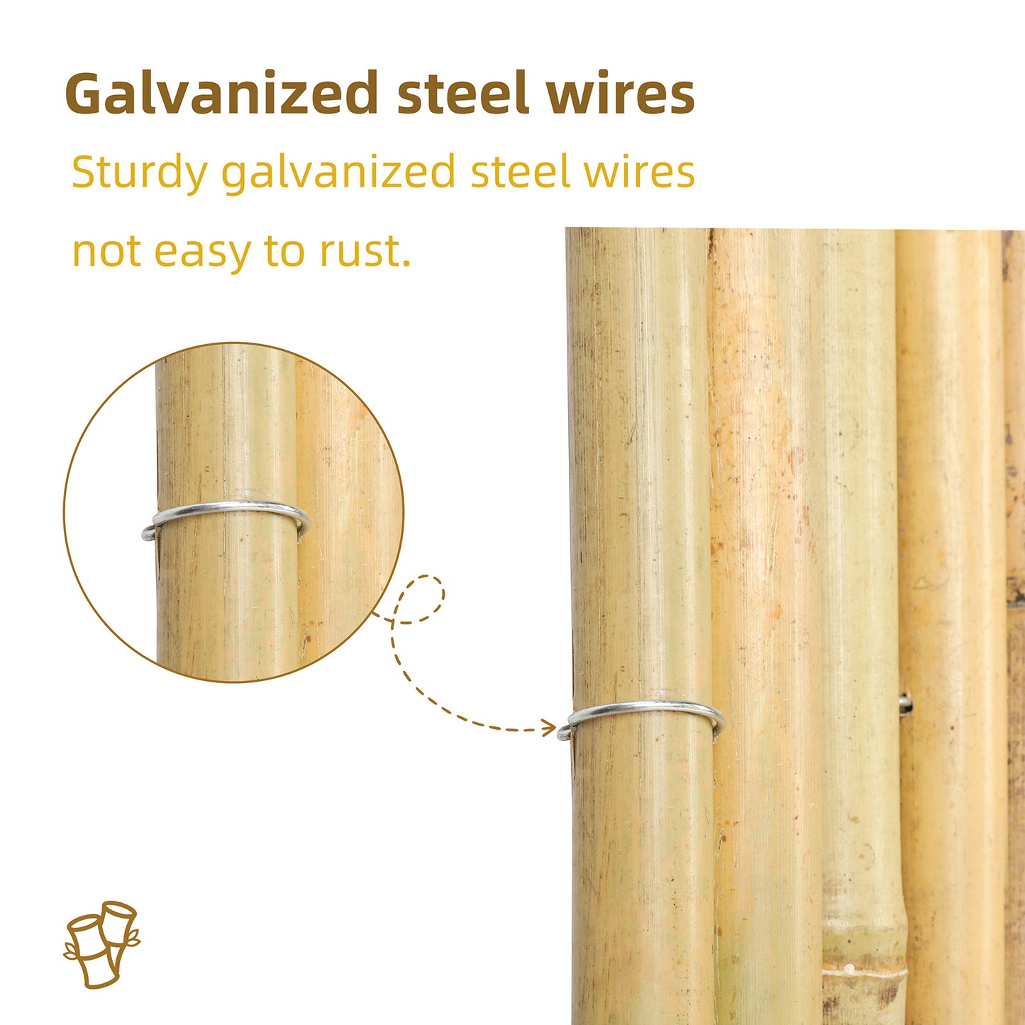 Natural Bamboo Privacy Fence Roll For Outdoor Gardens