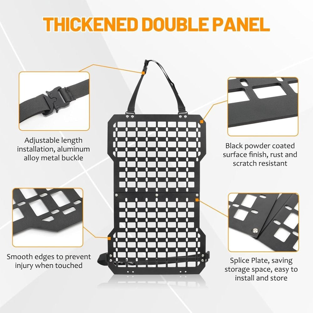 Universal Seat Back Molle Panel Organizer With Gun Holder - Parry's Picks