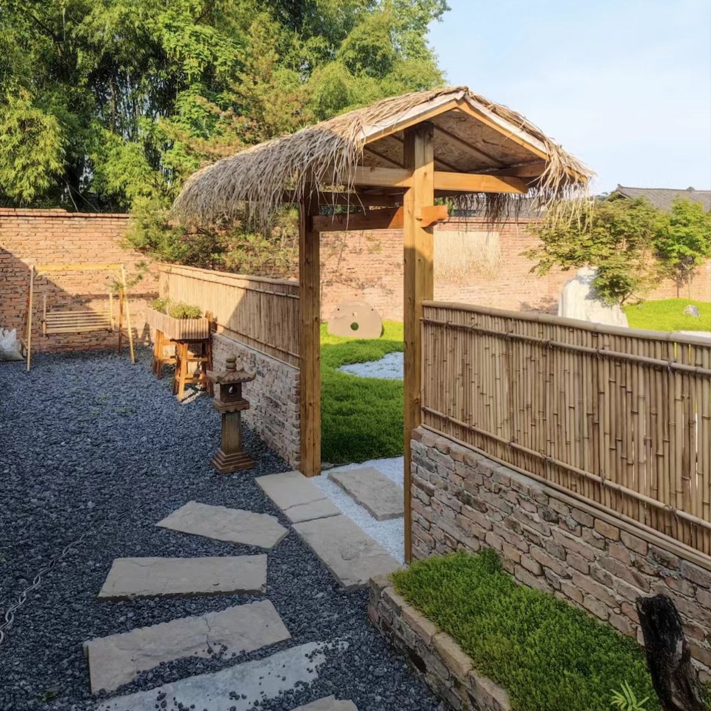 Natural Bamboo Privacy Fence Roll For Outdoor Gardens