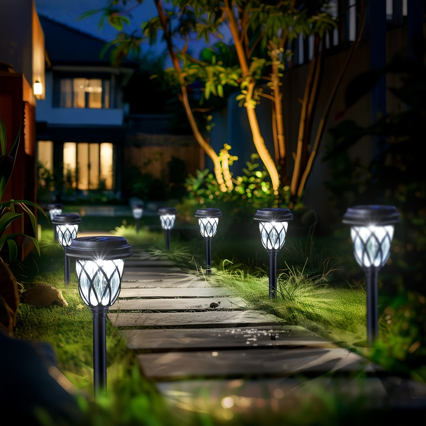 Solar LED Garden Stake Lights for Outdoor Landscape Decor - Parry's Picks