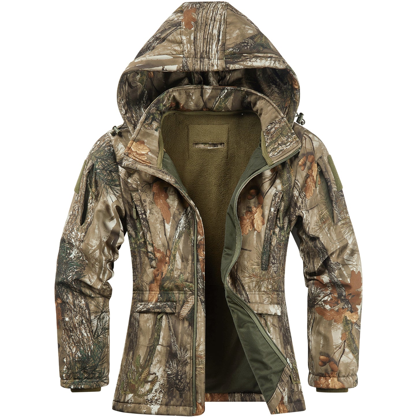 New View Womens Ultra Quiet Water Resistant Camo Hunting Jacket For Duck Waterfowl Deer