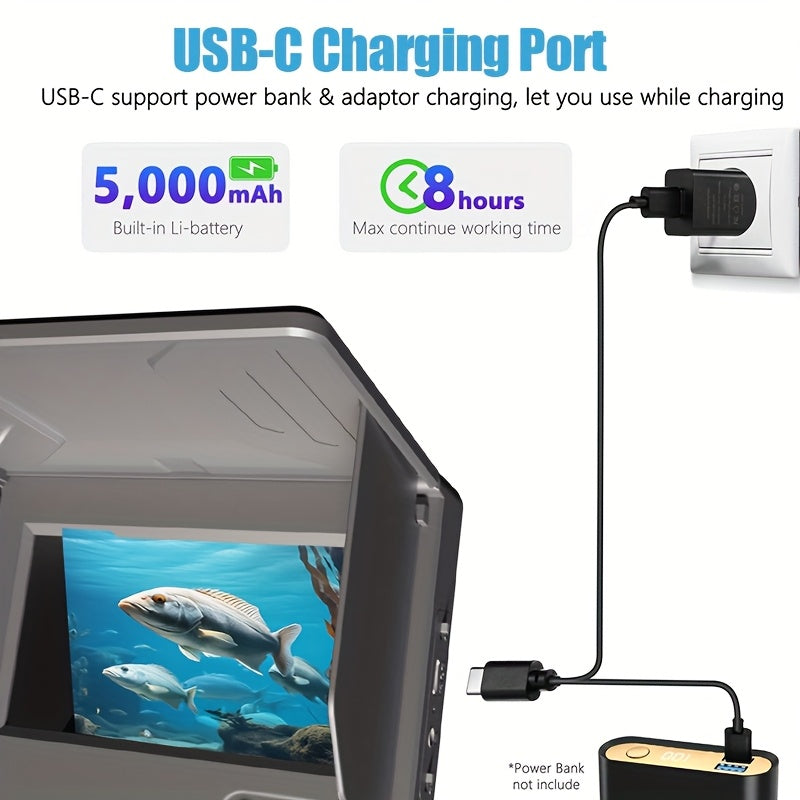 Underwater HD Fishing Camera With 4.3 Inch Screen USB