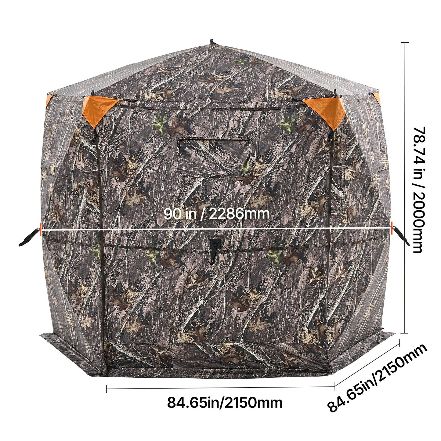 VEVOR See Through Ground Hunting Blind Portable Silent Bag