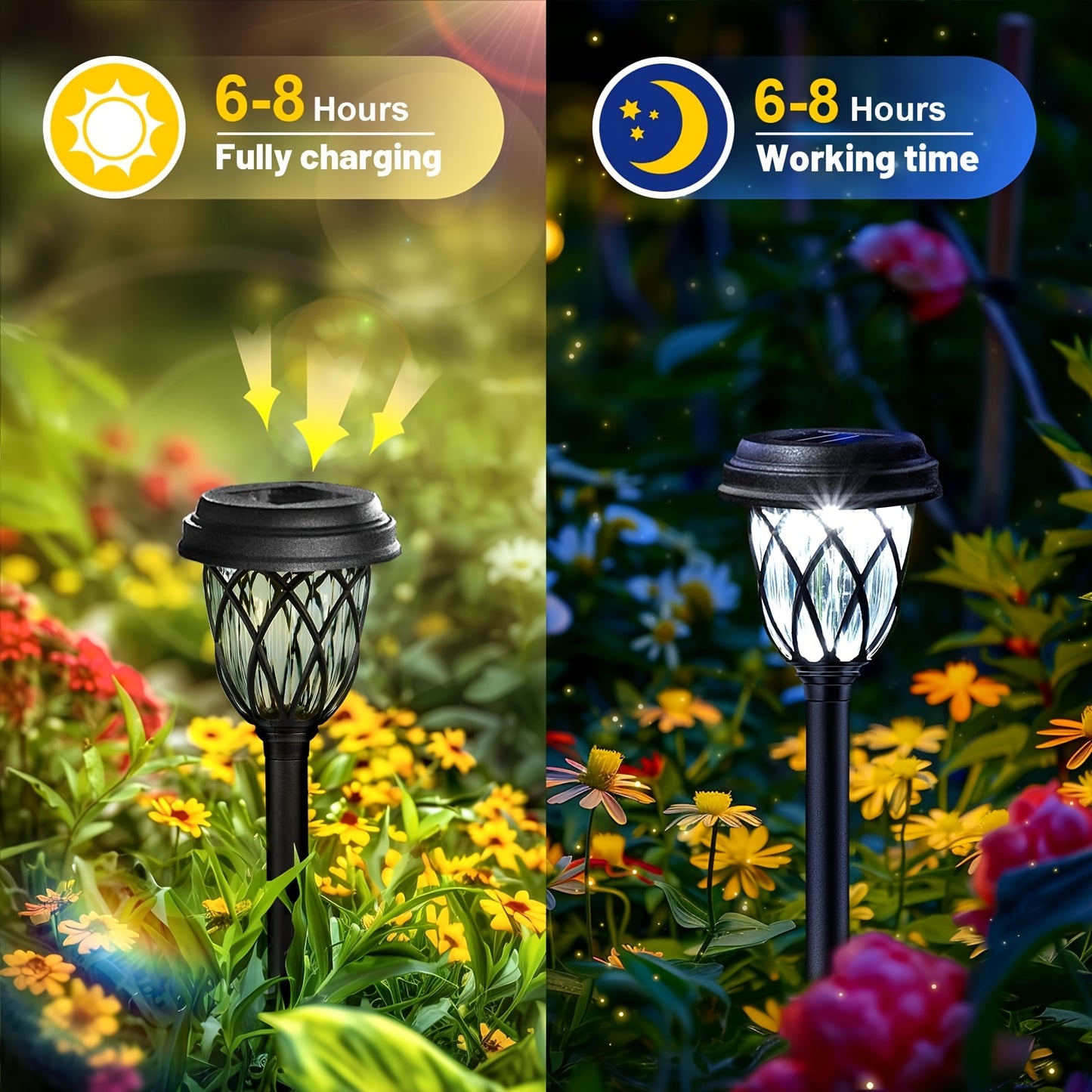 Solar LED Garden Stake Lights for Outdoor Landscape Decor - Parry's Picks