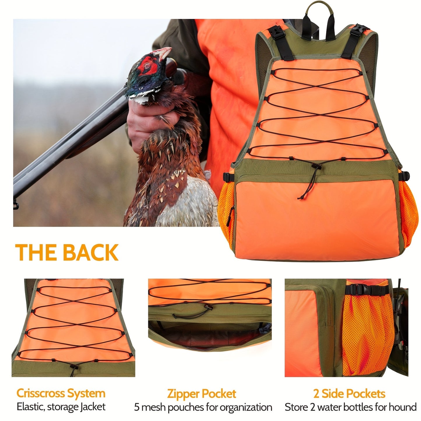 Upland Hunting Vest For Men With Game Pouch And Straps - Parry's Picks