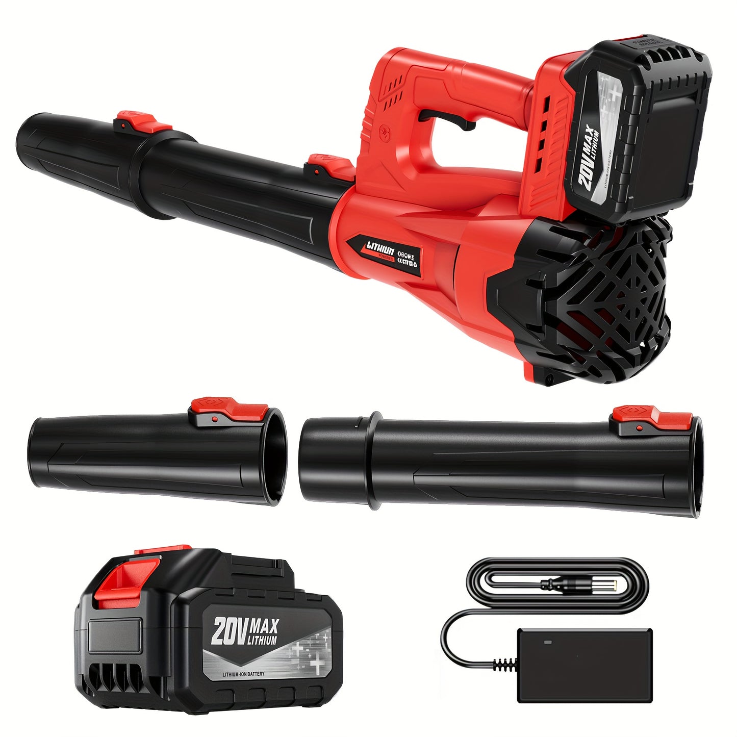 Cordless Leaf Blower 580CFM 160MPH With 4.0Ah Battery