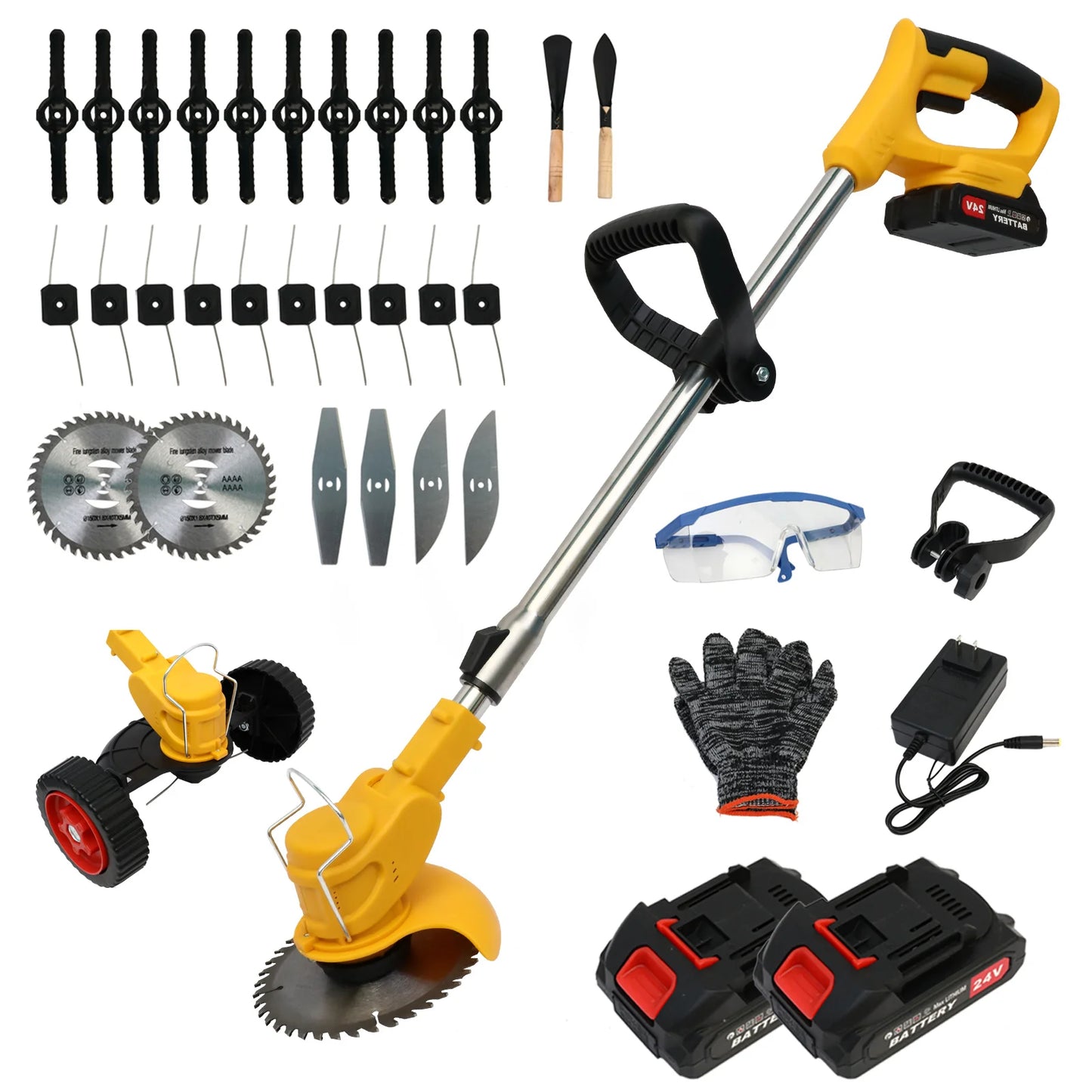 Cordless Grass Trimmer Three In One Edger And Mower