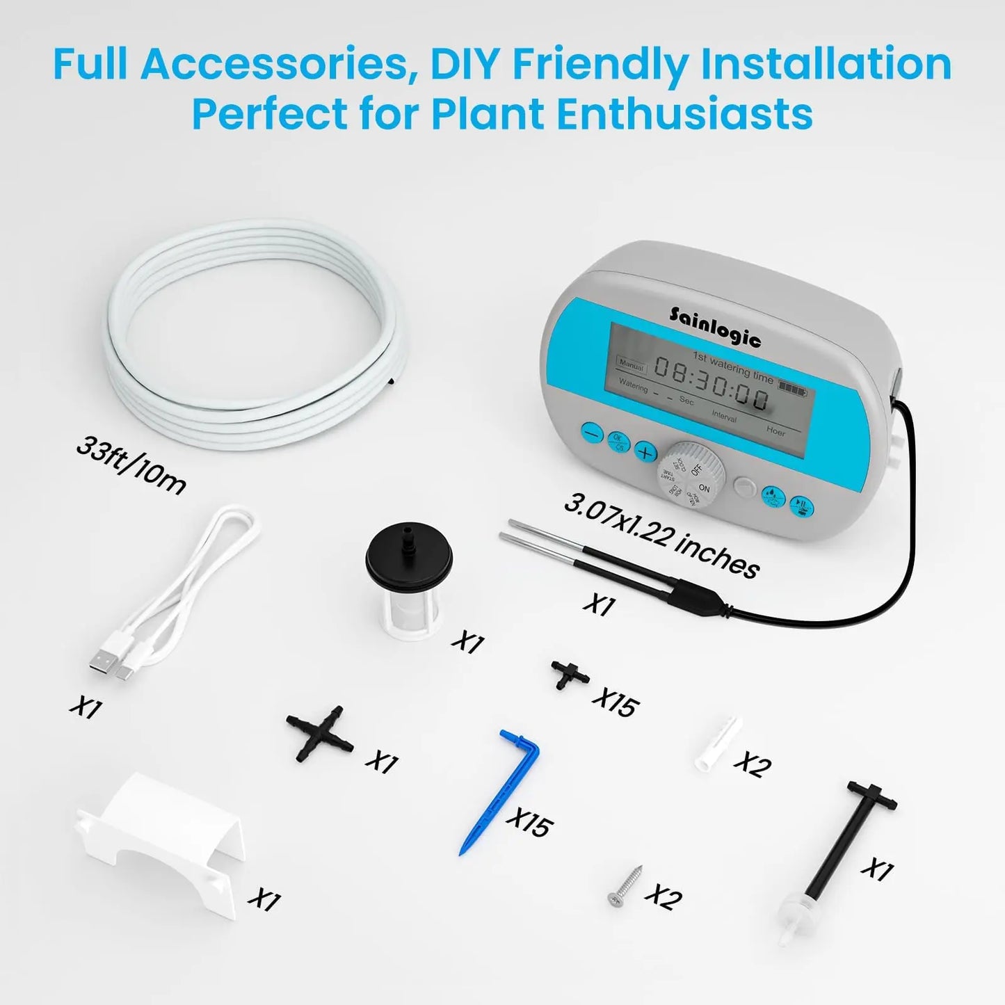 Drip Irrigation Kit Auto Plant Watering System Anti Siphoning Device