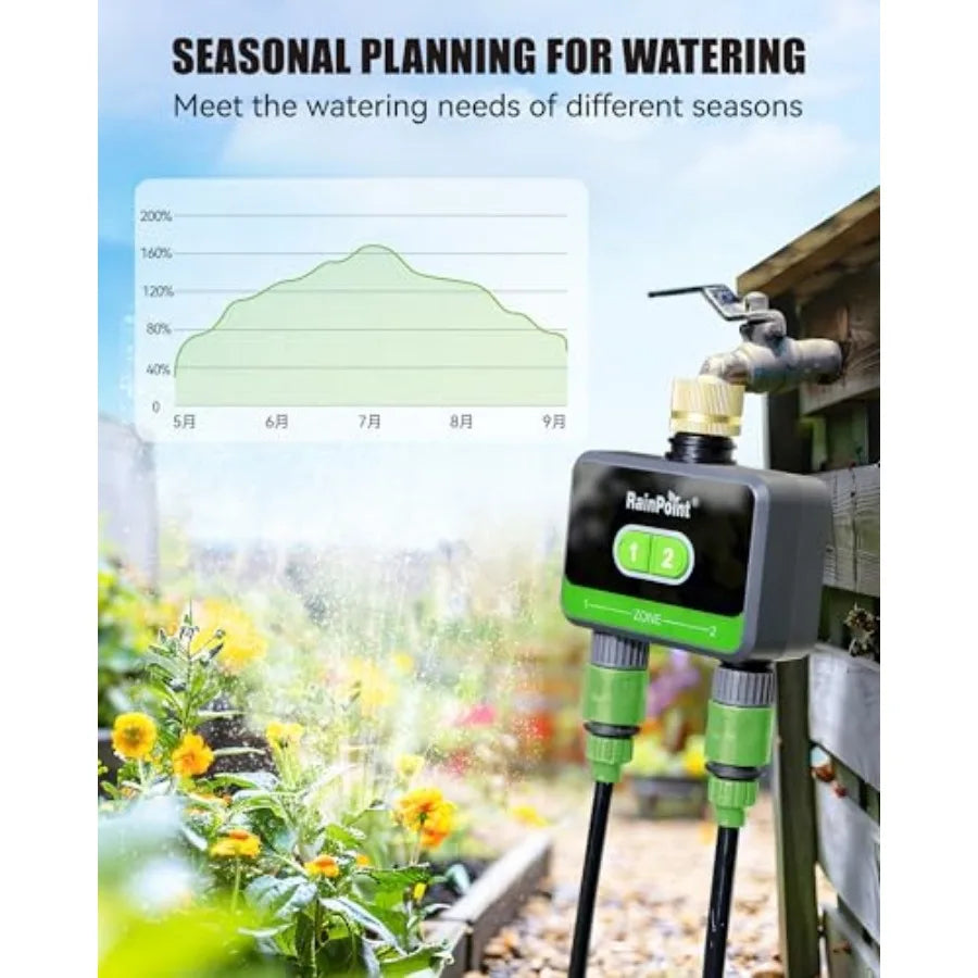 Bluetooth Water Timer For Garden Hose Wireless Sprinkler Controller Rain Delay