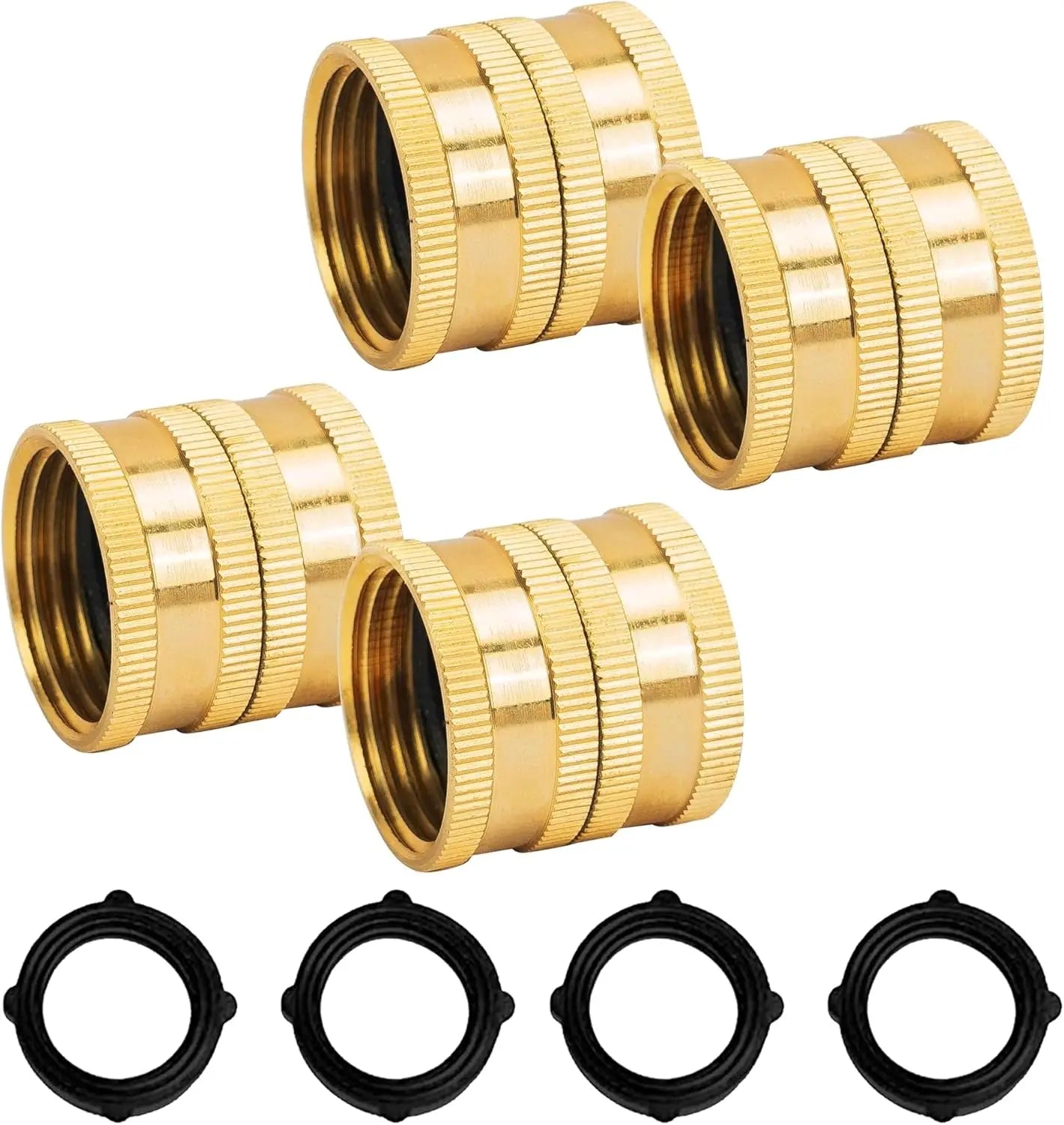Garden Hose Adapter Three Quarter Brass Female To Female