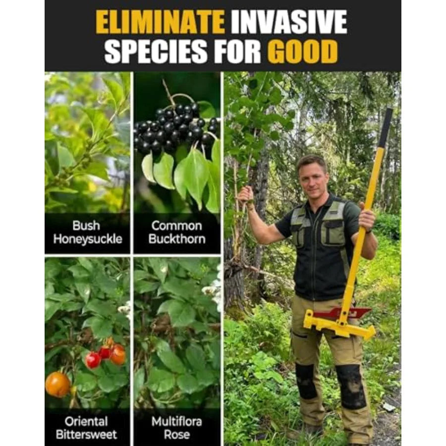 Heavy Duty Tree Puller High Leverage Uproots Saplings Shrubs Vines