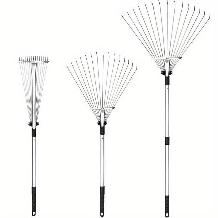 Adjustable Garden Leaf Rake for Effortless Lawn Cleanup - Parry's Picks