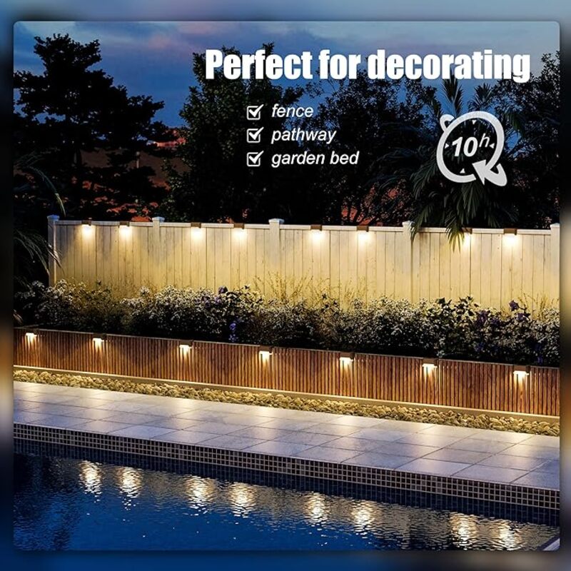 Solar Deck Lights For Garden Decoration And Outdoor Spaces - Parry's Picks