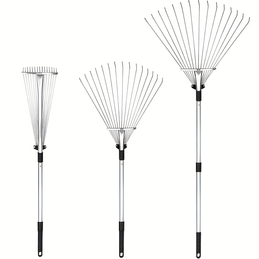 Adjustable Garden Leaf Rake for Effortless Lawn Cleanup - Parry's Picks