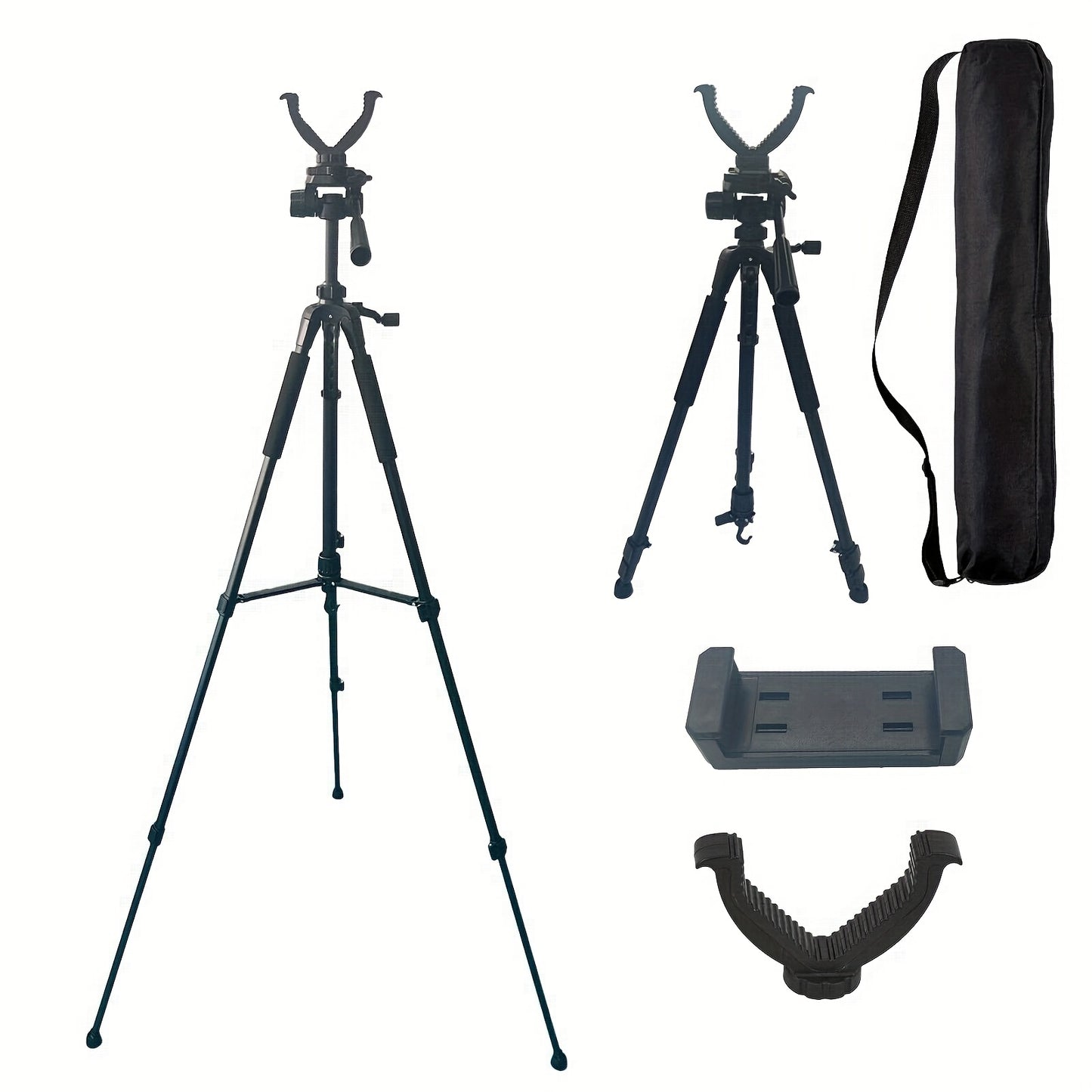Versatility Removable Interchangeable Tripod With V Shaped Fork Indestructible Aluminum